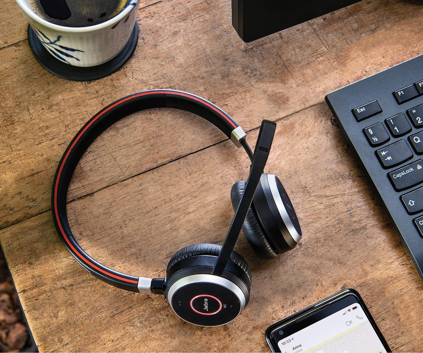 Jabra Evolve 65 UC Stereo Headset Collection Live